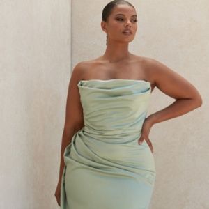House of CB Adrienne Dress in Sage